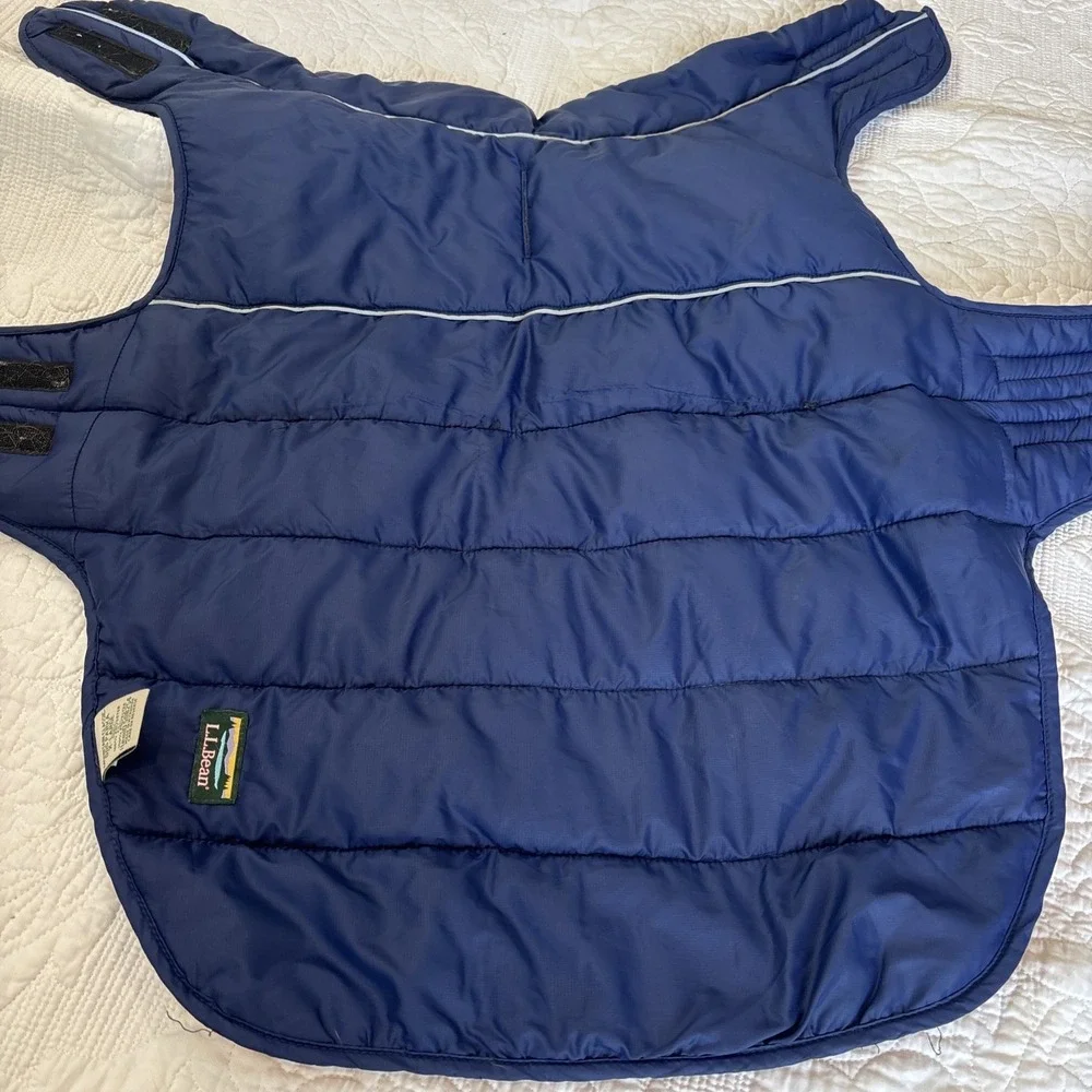 LL Bean Mountain Classic Dog‎ Parka Quilted Puffer Reversible Jacket Extra Large